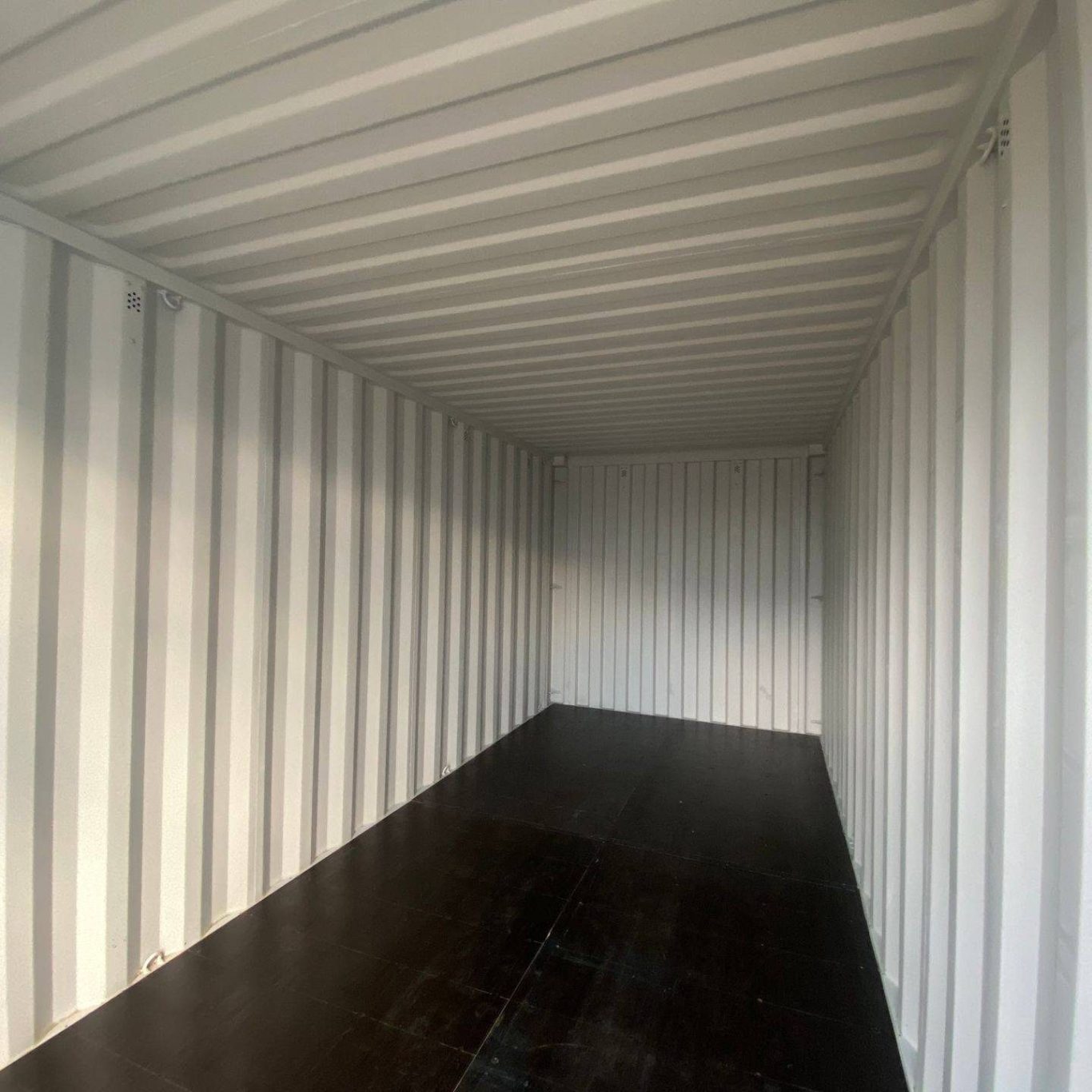 interior of a storage container unit