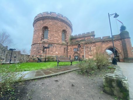 City Gates Carlisle from Botchergate