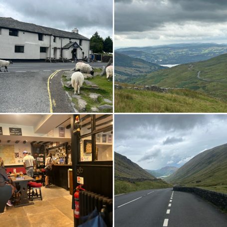 Kirkstone Pass Inn, Cumbria inside and out, showing Kirkstone Pass.