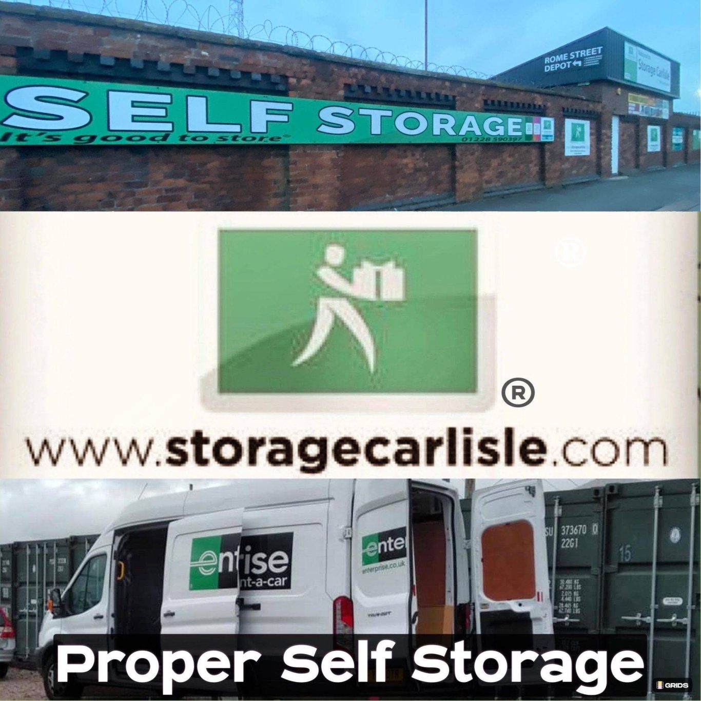 exterior picture of storage carlisle rome street