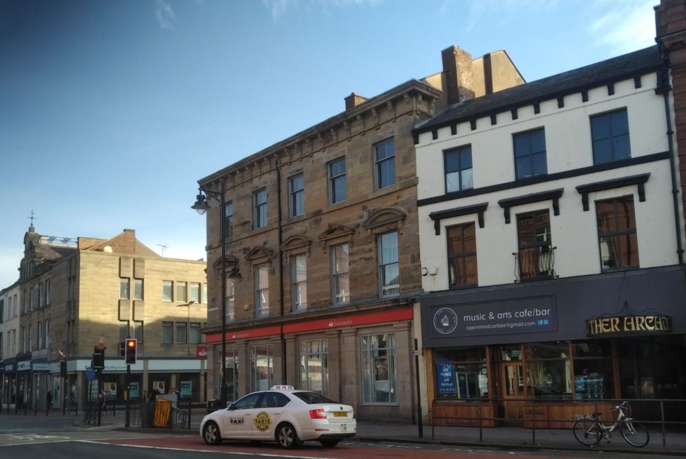 Carlisle City Centre street scene