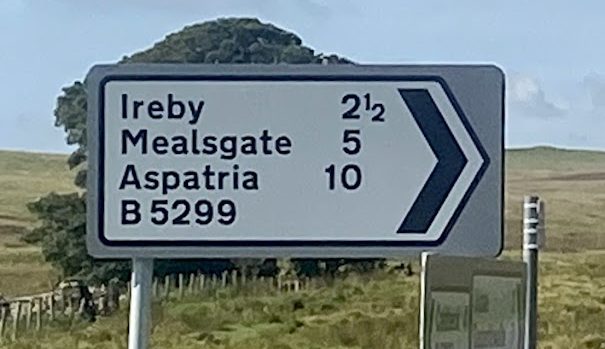 signpost in cumbria