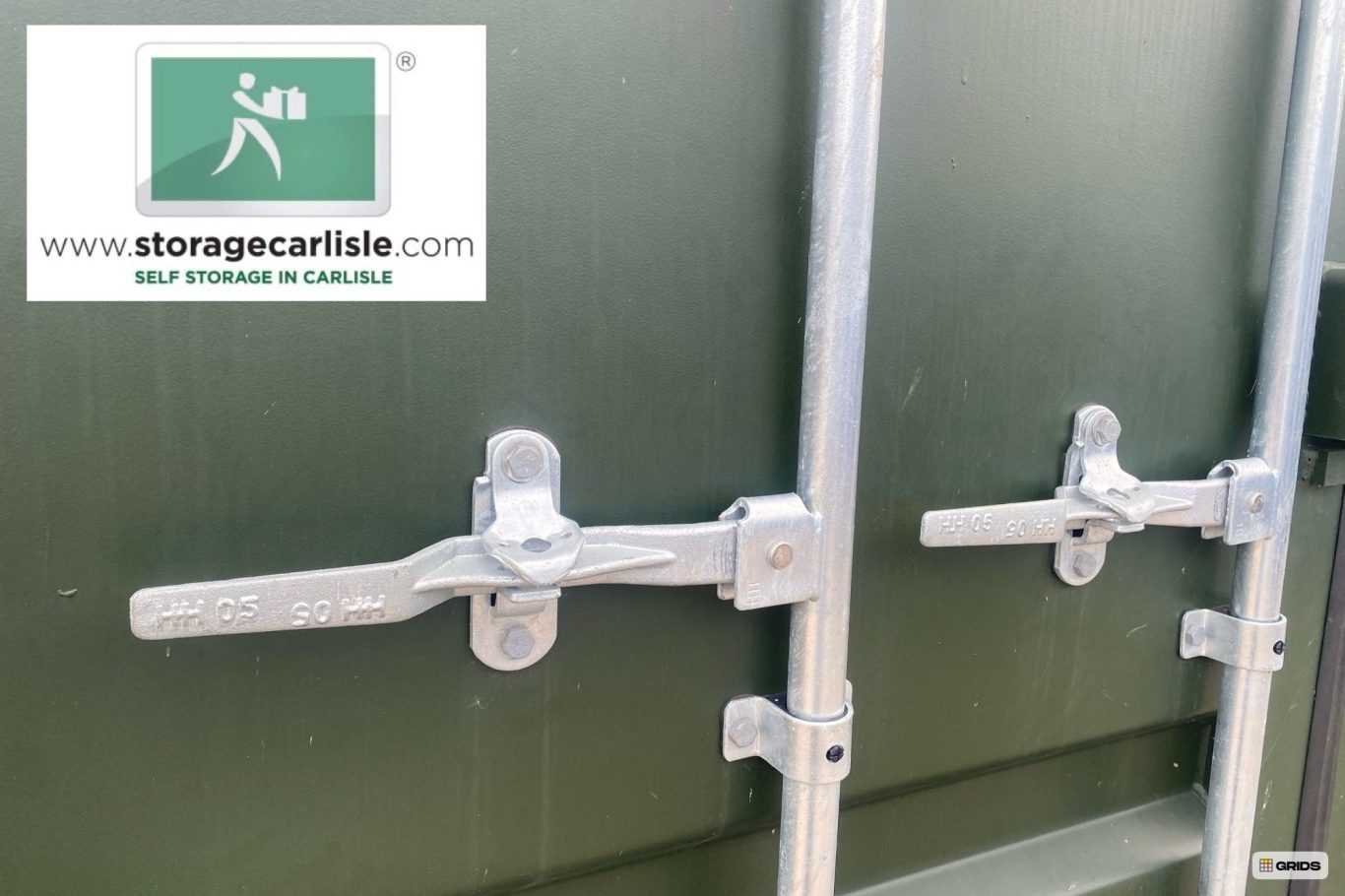 handles on a shipping container