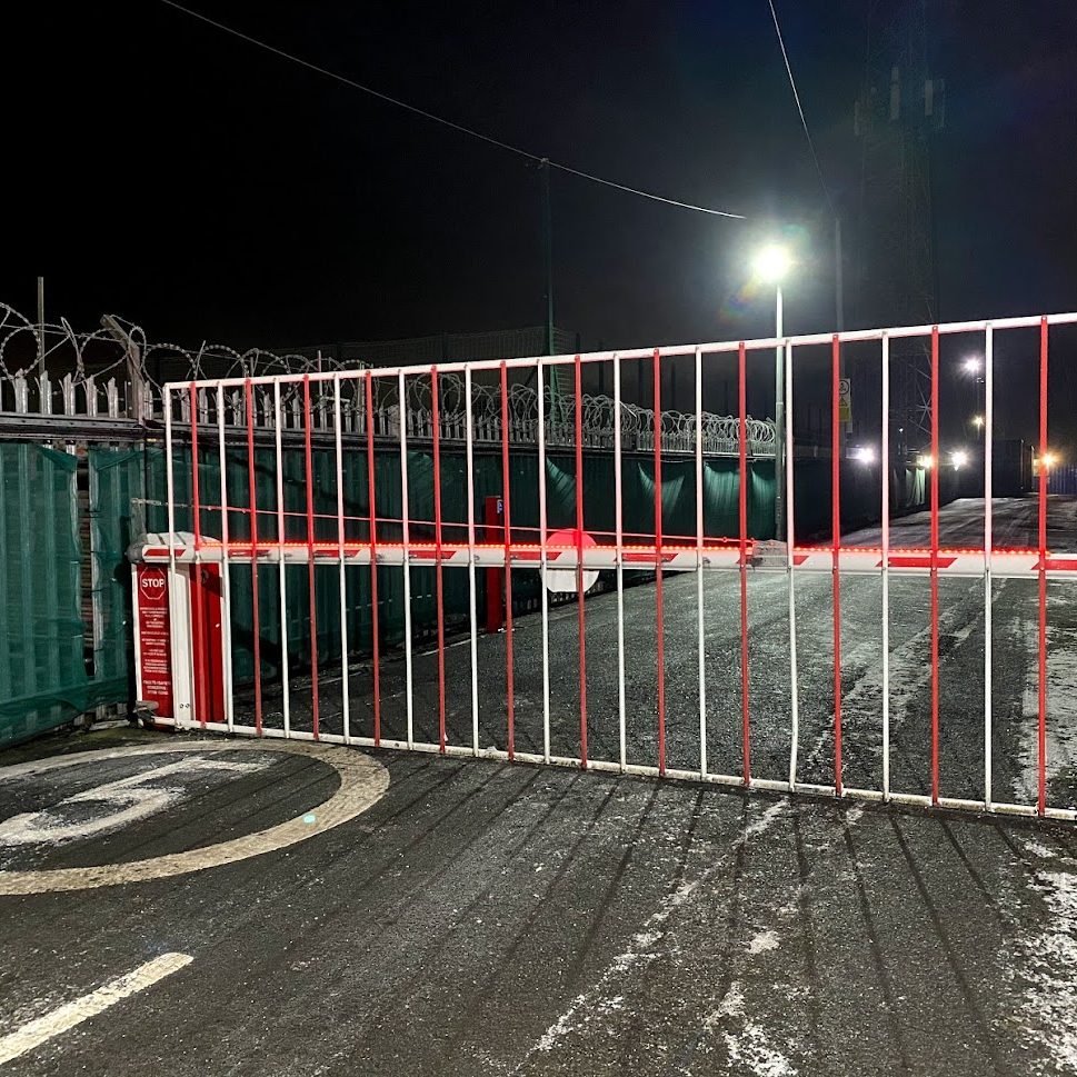 automatic barrier entry at night time