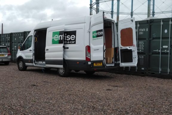 enterprise hire van unloading