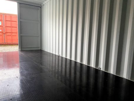 floor of a shipping container