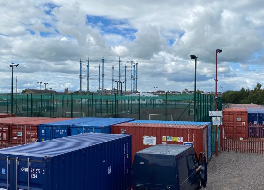 view of a storage depot