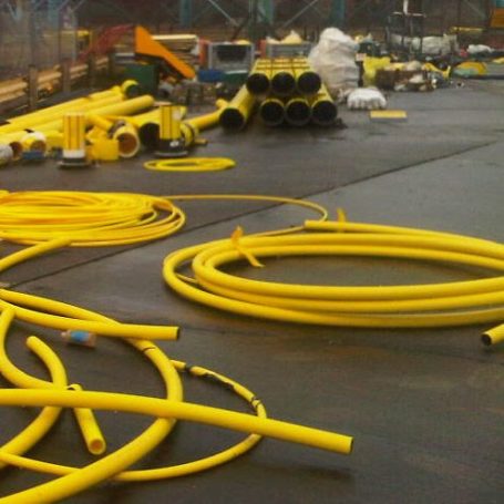 an open storage compound at Rome Street Depot