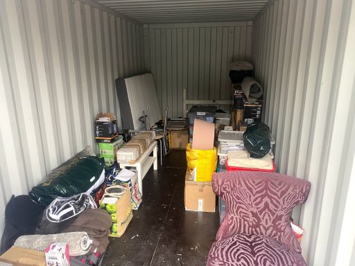 household contents inside a storage unit