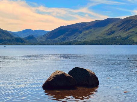 Cumbrian Lake district mountain view