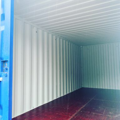inside a 20 foot shipping container