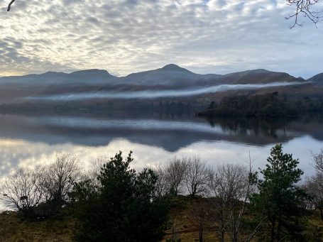 winter lake view