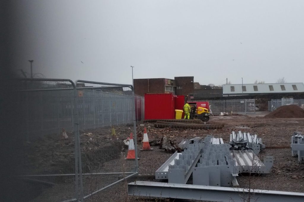 building work at rome street depot