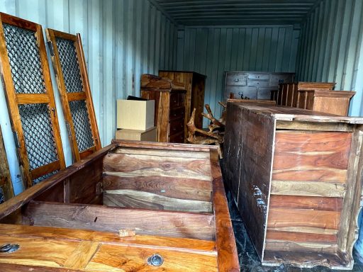 furniture inside a storage unit