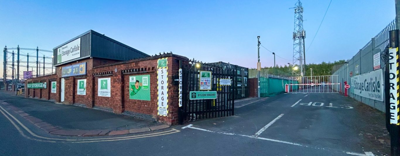 Exterior of Storage Carlisle self storage facility on Rome Street Depot, Cumbria.