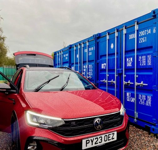 unloading into a 10 foot shipping storage locker