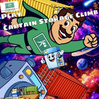Captain Storage Climb graphical montage
