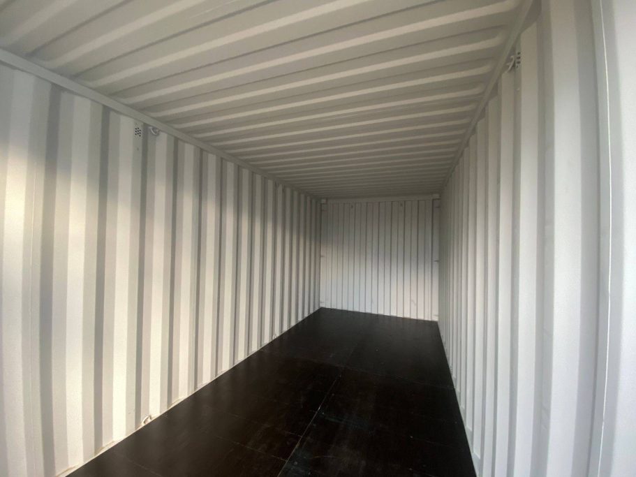 interior of a shipping container unit